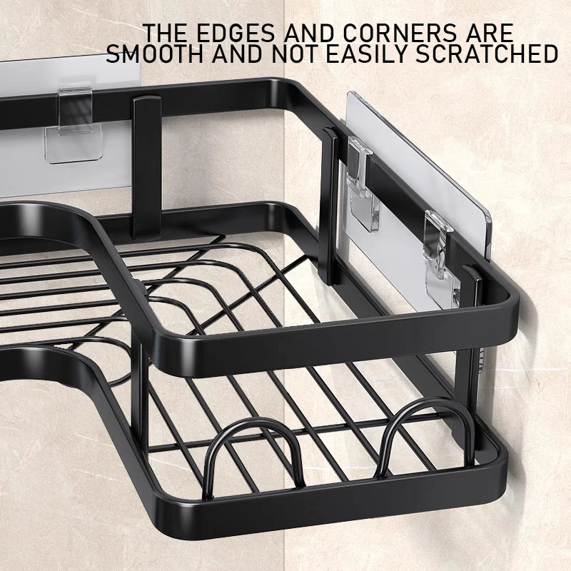 5-Piece Bathroom Shelf Set Removable storage No drilling required Suitable for multiple settings