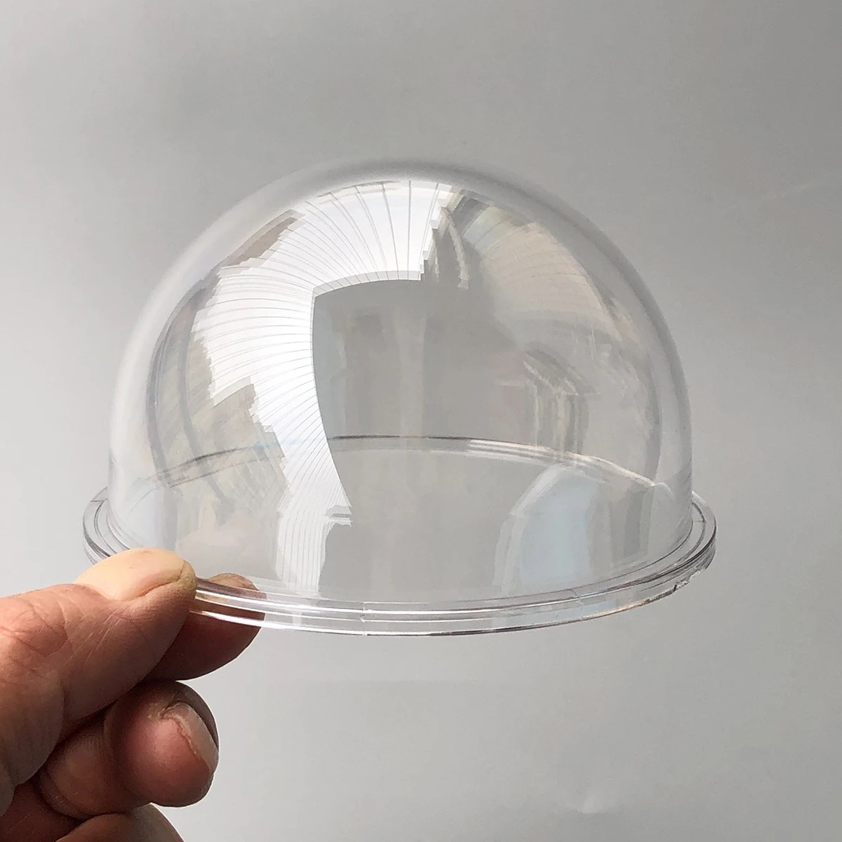 3.6 Inch Acrylic Indoor/Outdoor CCTV Replacement Clear Camera Mini Dome Housing Cover Size 98.8x59.4mm