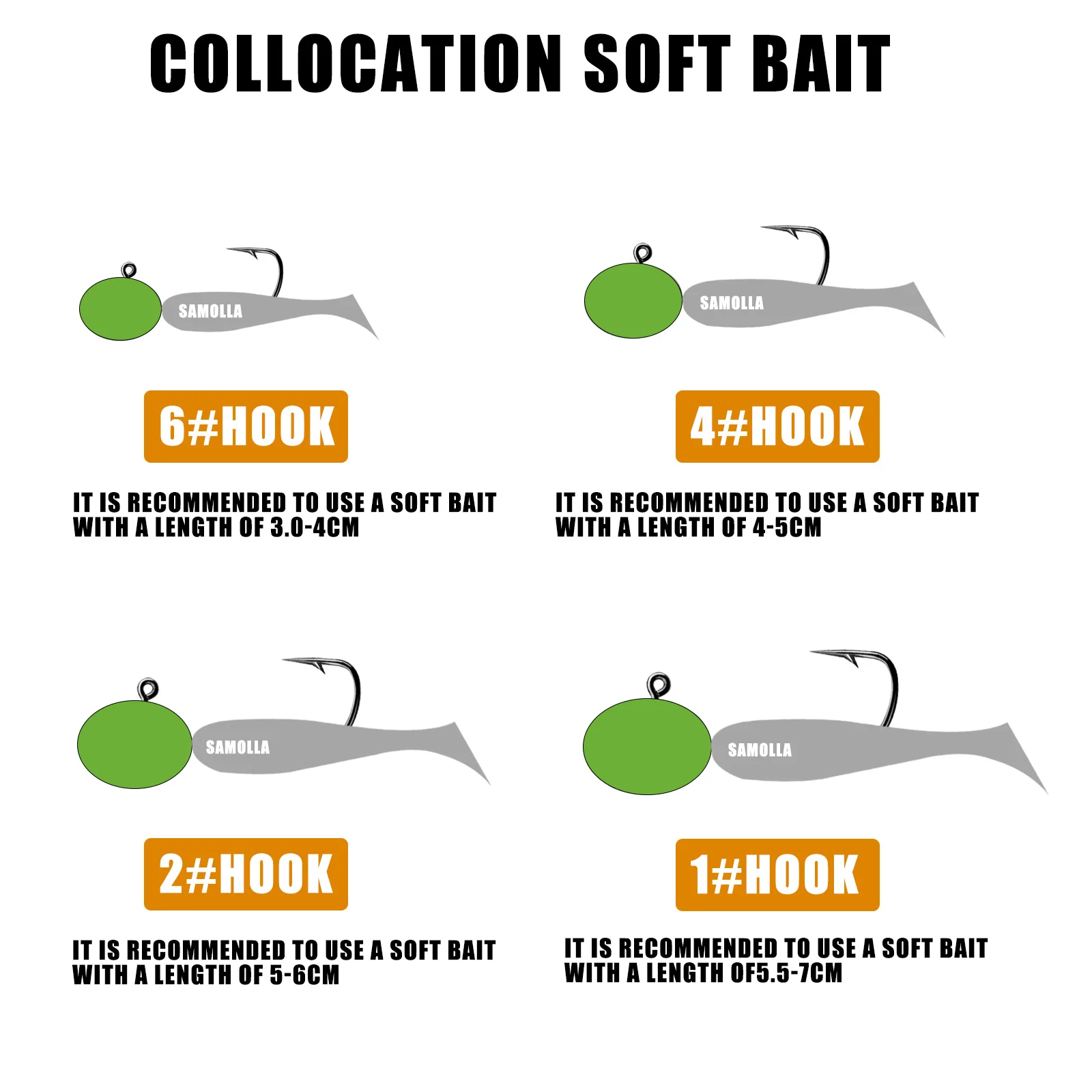 Jig Kopf Haken Rockfish Ajing Angelhaken Für Weiche Wurm Köder Bass Fisch Pesca Waren 0,8-7g 5 teile/beutel Hecht Forelle Zubehör – Detail 5