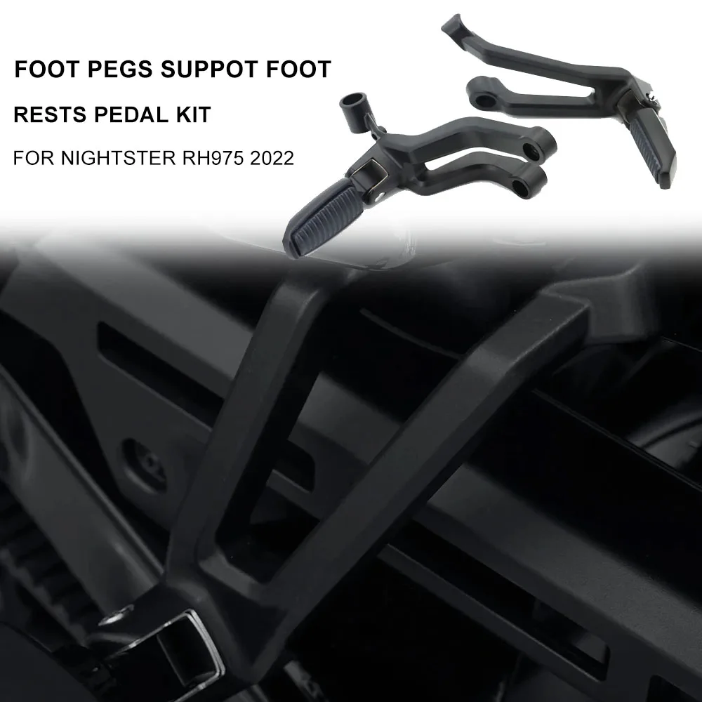NewMotorcyclePassengerFootpegFootPedalPegsSuppotFootRestsKit