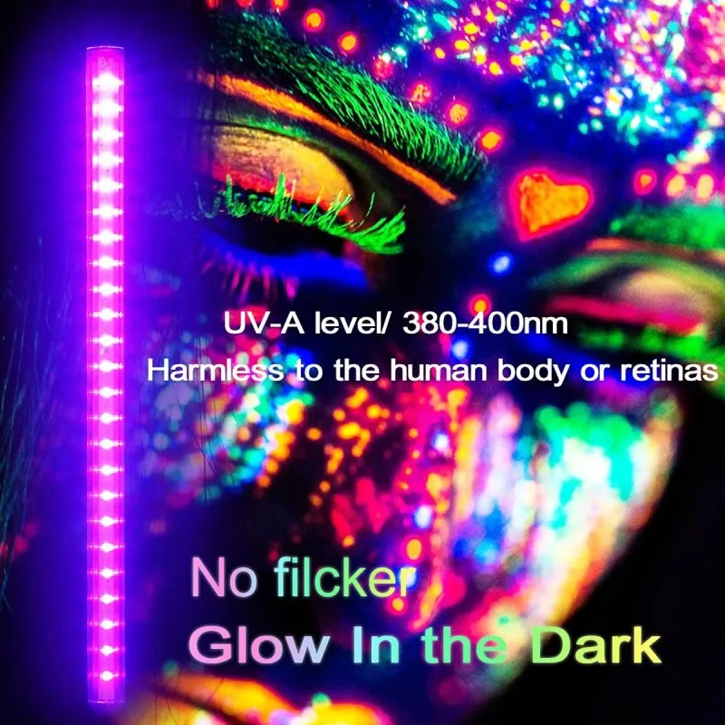 Black Light Bulbs 5V UV T5 Tube 6W Ultraviolet 395nm UVA Nail Dry Lamp Money Detector Decor
