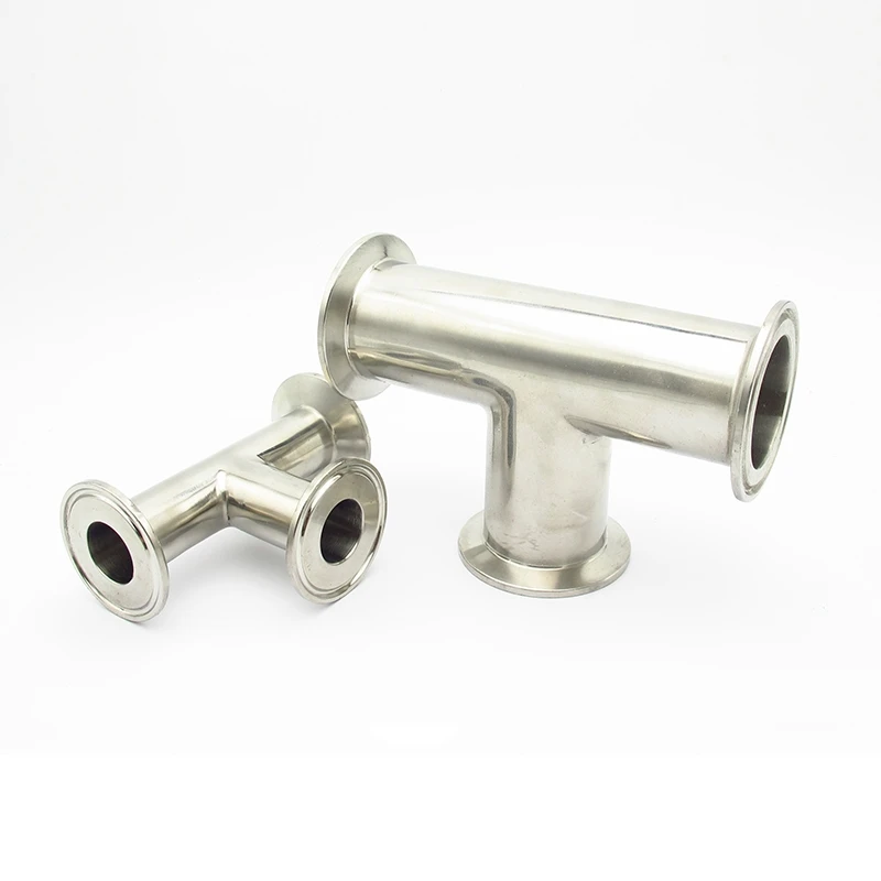 

19mm 25mm 32mm 38mm 45mm 51mm 57mm 63mm 76mm 89mm 102mm OD 304 Stainless Steel Sanitary Ferrule Tee Pipe Fitting Fit Tri Clamp