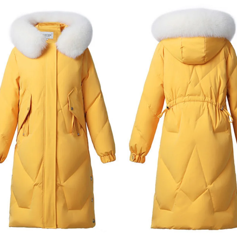 2023 New Women Cotton Coat Winter Jacket Female Thick Warm Parkas Hooded Outwear Large Size Overcoat