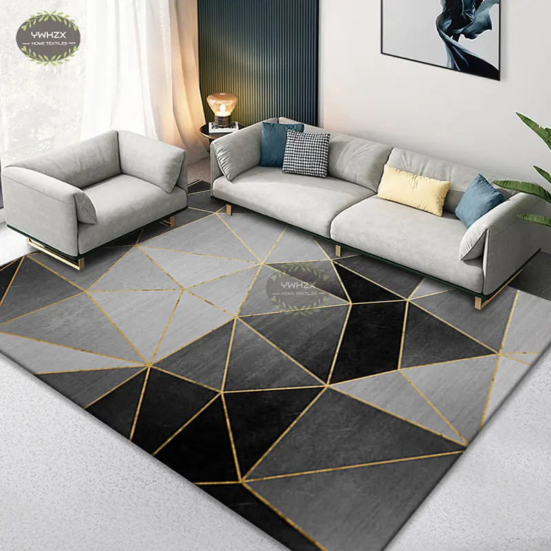 Nordic Marble Geometry Carpets for Living Room Bedroom Rug Home