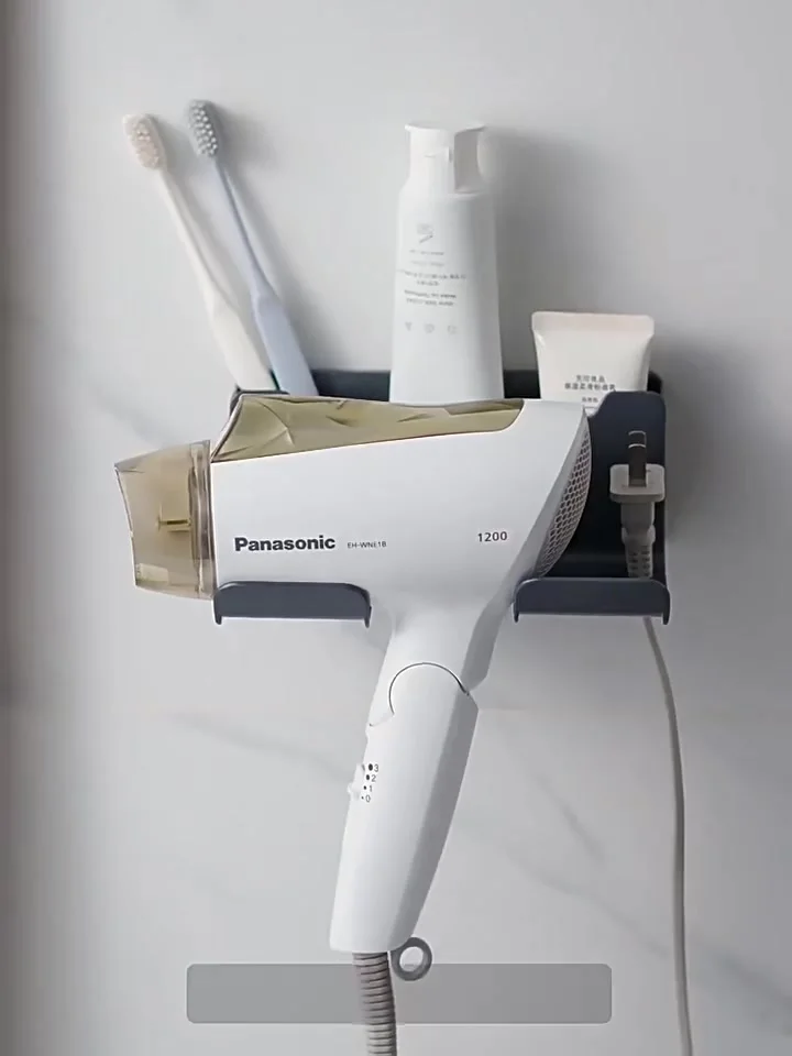 壁に取り付けられた粘着ヘアドライヤーホルダー,ヘアドライヤー