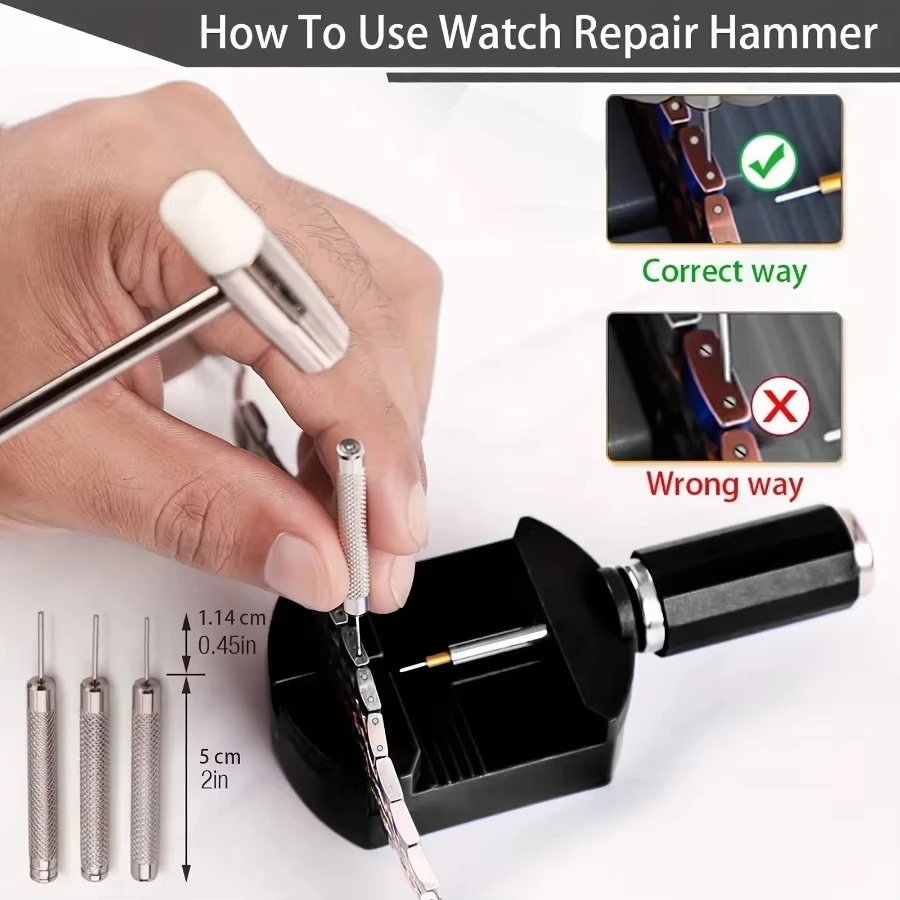 Watch Strap Chain Pin Remover & Adjustment Tool Kit