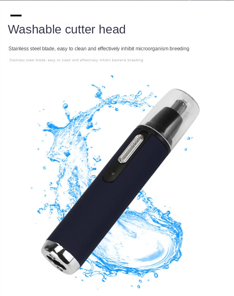 Ear Nose Hair Trimmer Men's Rechargeable Electric Shaver Trimmer Rechargeable Nose Hair Trimmer Electric Removal Clipper Razor