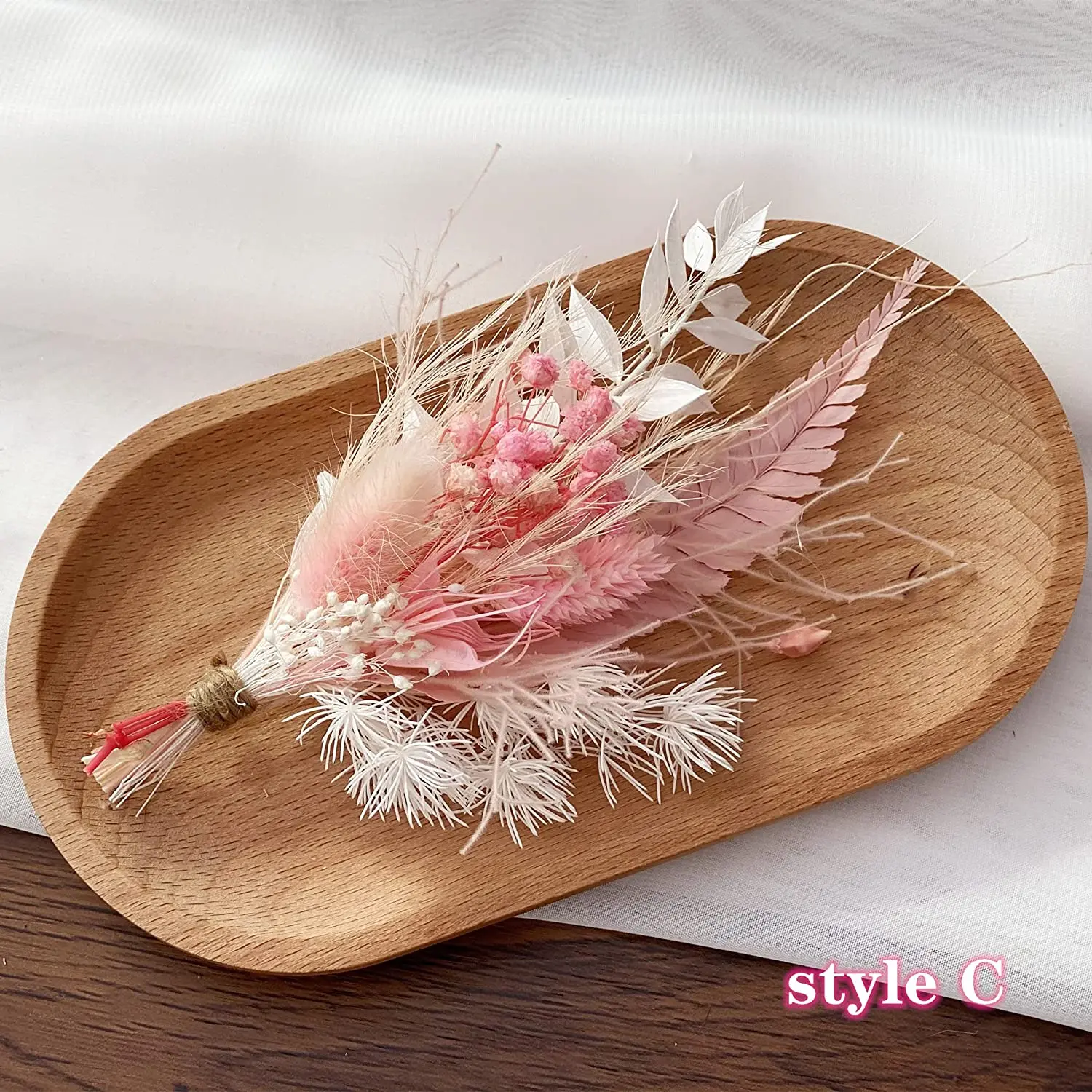 Mini Dried Flower Bouquet Pampas Grass Bunny Tails Small Bouquet Cake Flower Arrangement letterbox Gift Home Wedding Boho Decor