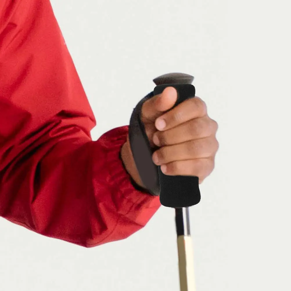 2Pcs Elderly Cane Handle Grips Non-Skid Grips Elder Walking Stick Nonslip Sponge Protectors hike Cane Crutch Handle Wraps
