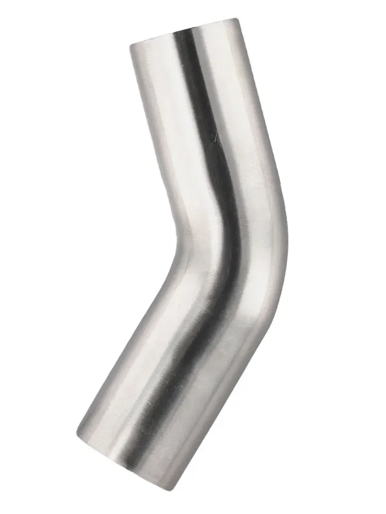 Coude Échappement Acier Inoxydable 45° | Diamètre 38 Mm | Pour Tuyauterie Auto | Finition Polie