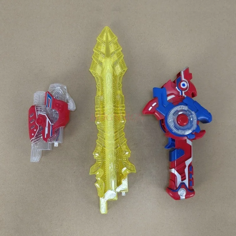 Boy Gift Armor Warrior Voice Glowing Flashing Swords Model Toys For Children Sword Weapon Category Plastic