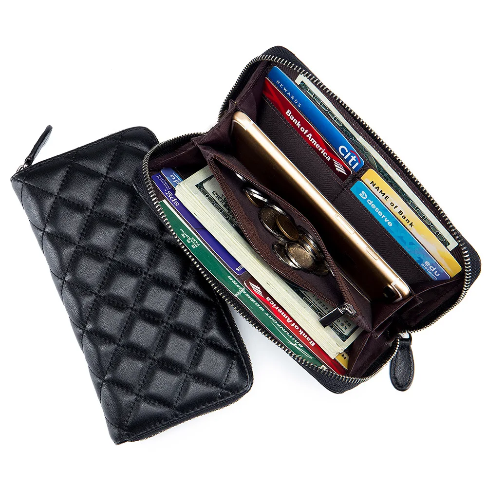 Leather Wallet Coin Purse Women's Leather Purse Coin Bag Multifunctional Change Storage Wallets Wallets For Women Handbag