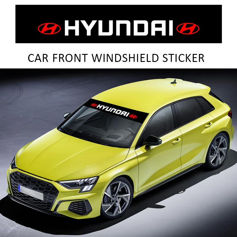 CarFrontWindowGlassStickerSunshadeWindshieldDecalExterior
