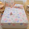 Printed Cartoon Single Bed Hat Class A Non-fluorescent Full Jet Single Mattress Cover 360 Degree Wrap with Elastic Bedspread 3