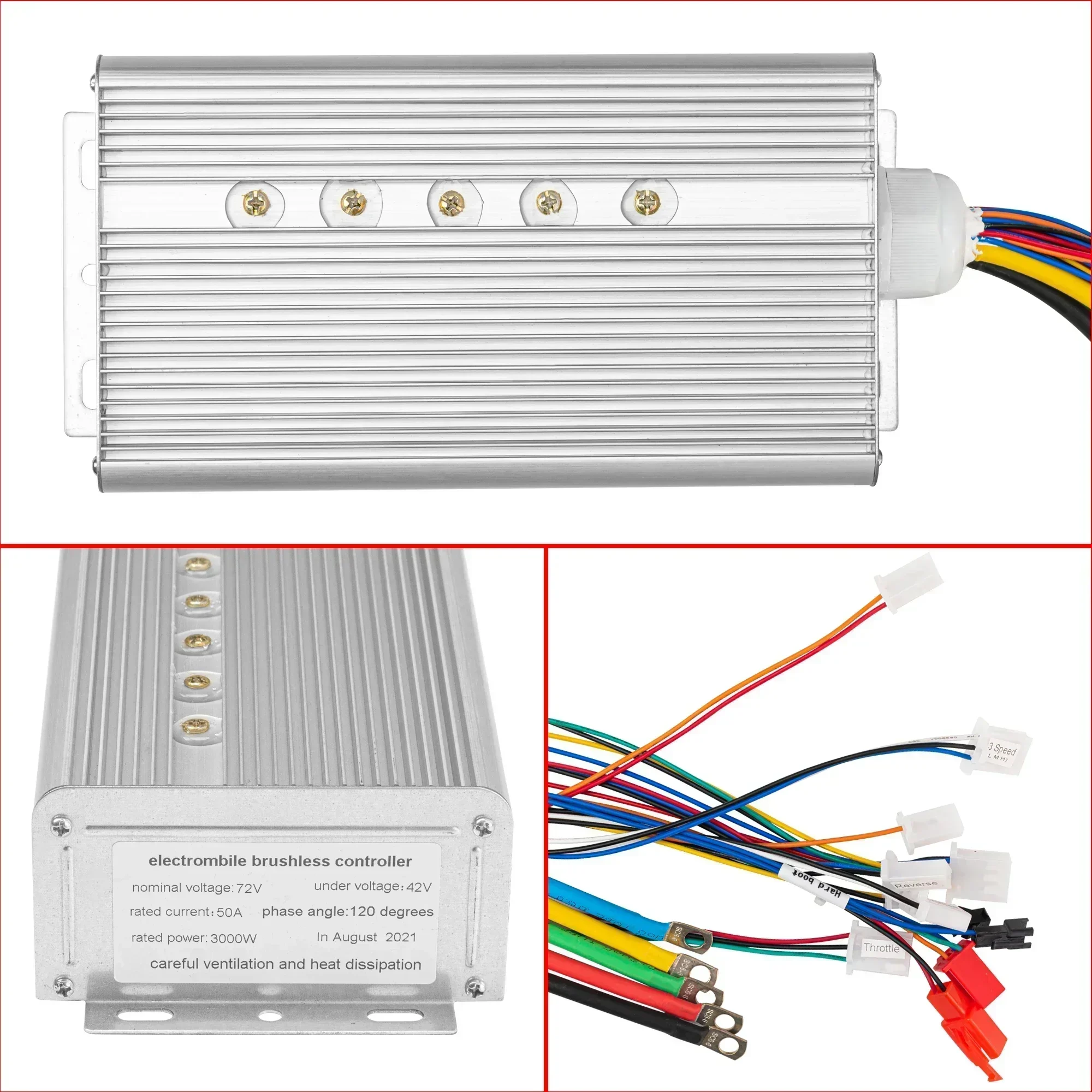 Kit motore 72V 3000W Motore brushless elettrico 48V 2000W 1500W