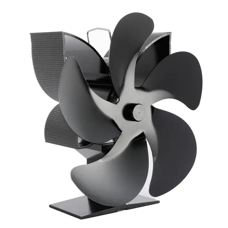 

Pcs 5blade Fireplace Fan Heat Power Heating Stove Heating Fan Quiet Safe Heat Powered Stove Fan SF902S