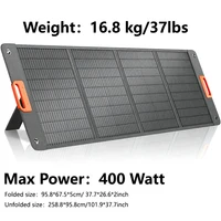 Chargeur solaire portable CHUBAN 400W 200W, kit de panneau solaire pliable pour stations d'alimentation Jackery, Bluetti, Ecoflow, camping-car, camping, terrasse 5