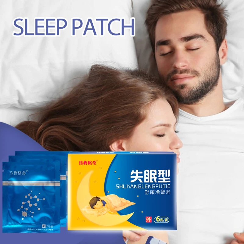 

24PCS leep Patch Improve Insomnia Relieve Anxiety Decompression Headache Neurasthenia Soothing Sticker Body Relax Plaster