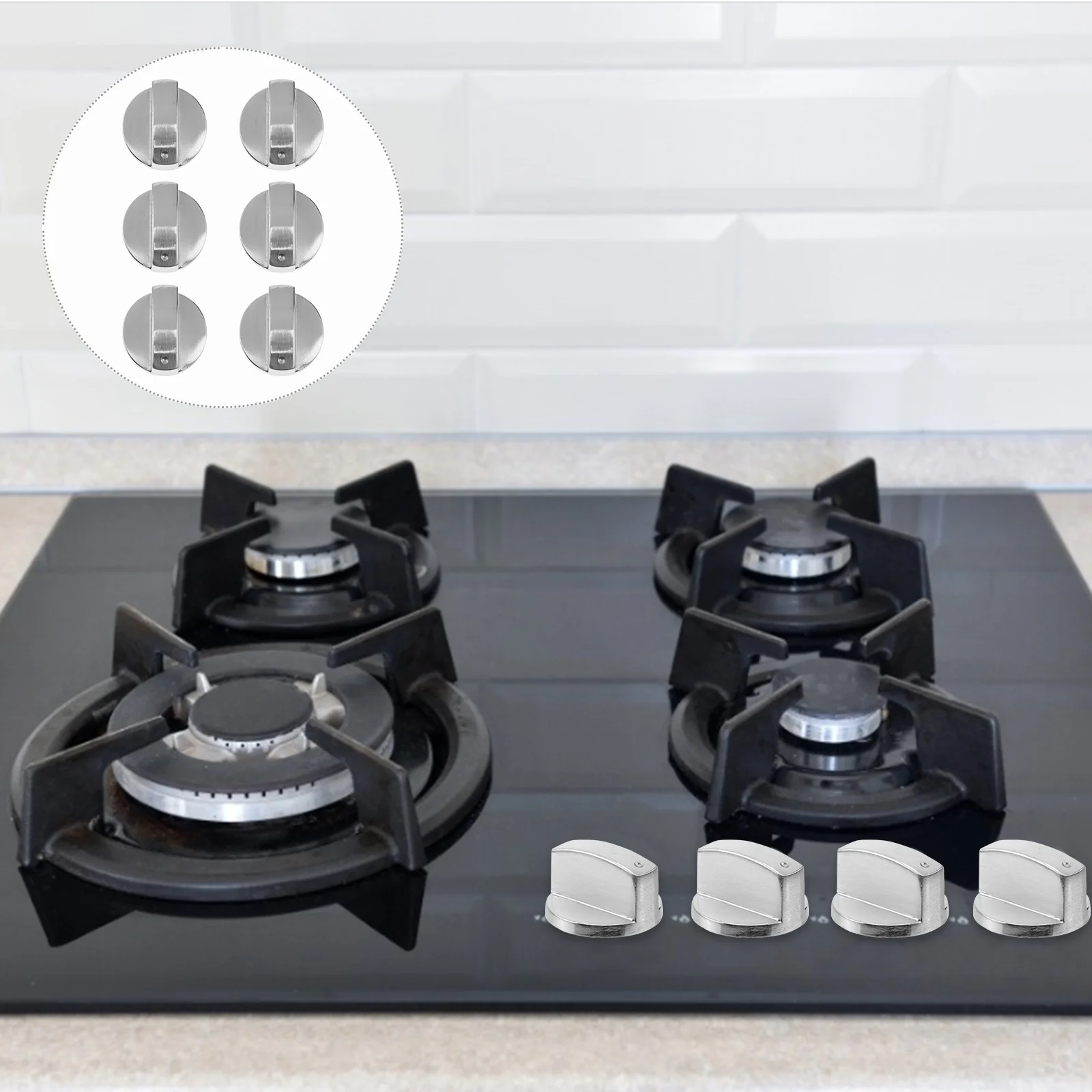 

Zinc Alloy Gas Stove Embedded Stove Brushed Metal Knob Gas Stove Embedded Stove Wire Drawing Metal Knob