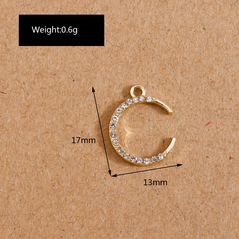 8 Teile/los Nette Kristall Bär Mond Stern Liebe Herz Charms für Schmuck Machen Frauen Mode Ohrringe Anhänger Halsketten Zubehör – Detail 20