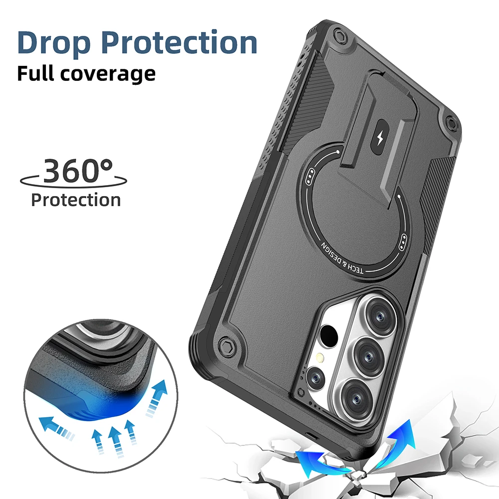 Strong Magnetic Wireless Charging Case with Enhanced Durability and Sleek Design