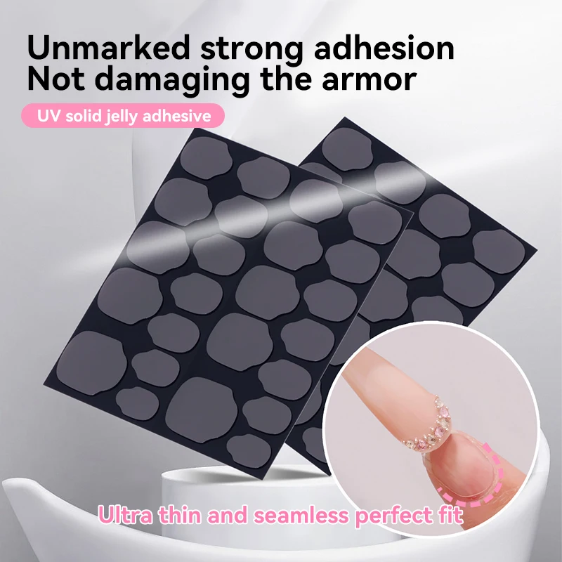 UV Jelly Glue Nail Art Fake Nails Tools Transparent Nail Sticker Super Strong Adhesion Tape Glue Stickers Manicure Accessories nail stickers nail art tools nail glue nail art decoration nail decals nail glue tape