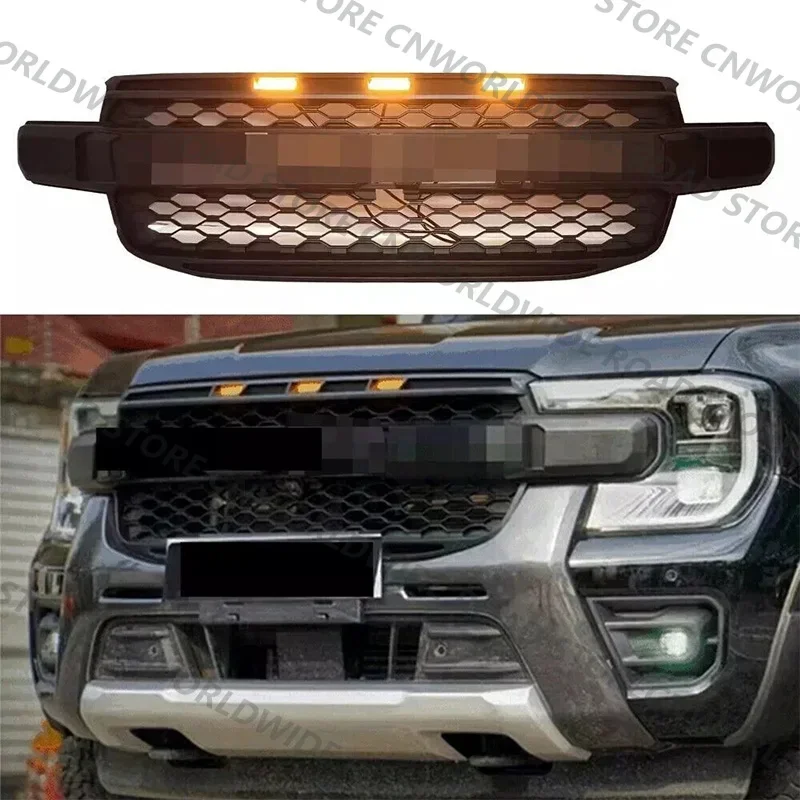 Calandre Avant Avec Phares à LED Pour Ford Ranger T8 (2018-2023) - Modèle LIMITÉ XLT Thunder, Noir