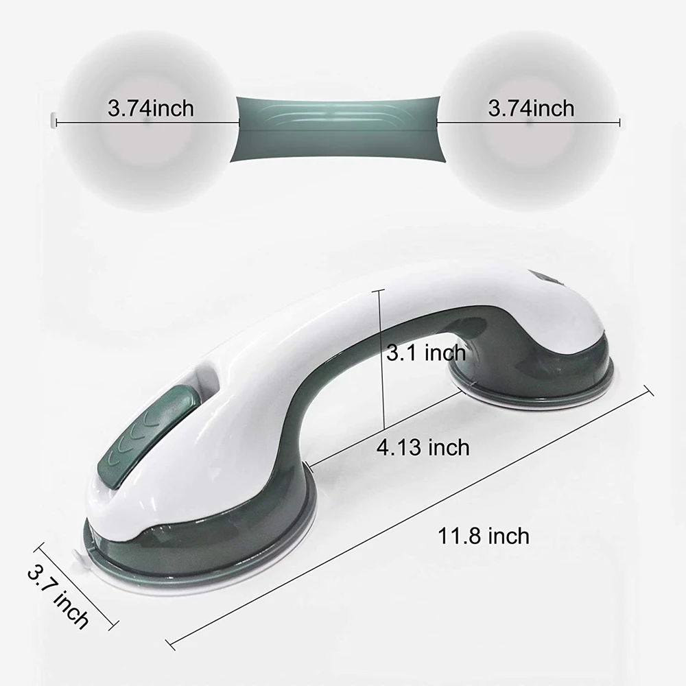 New Shower Handle Safety Helping Handle Anti Slip Support Toilet Bathroom Safe Grab Bar Vacuum Sucker Suction Cup Handrail