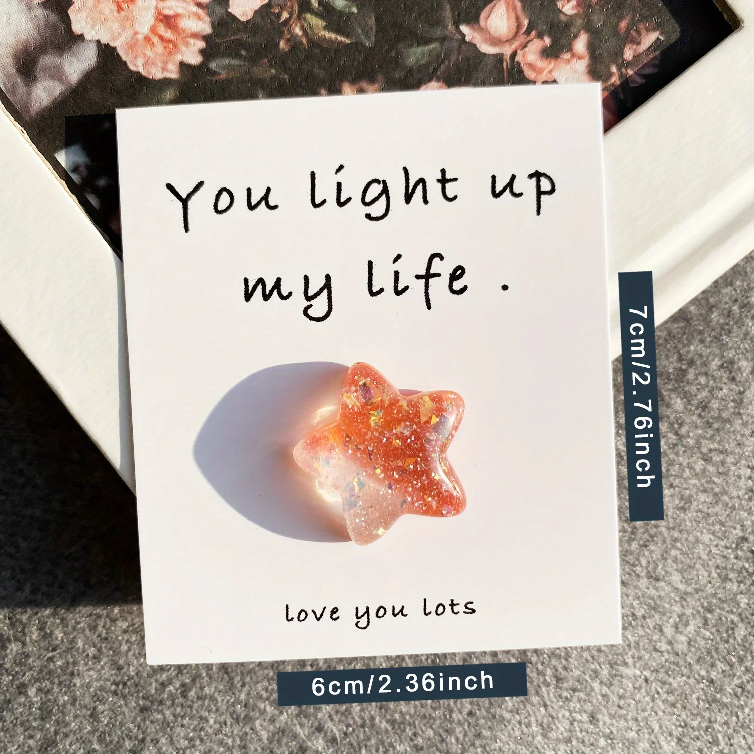 1pc, I Love You, I Am Keeping You Greeting Cards, Exquisite 3D star Greeting Cards for Birthday,a little pocket hug, Hug Token