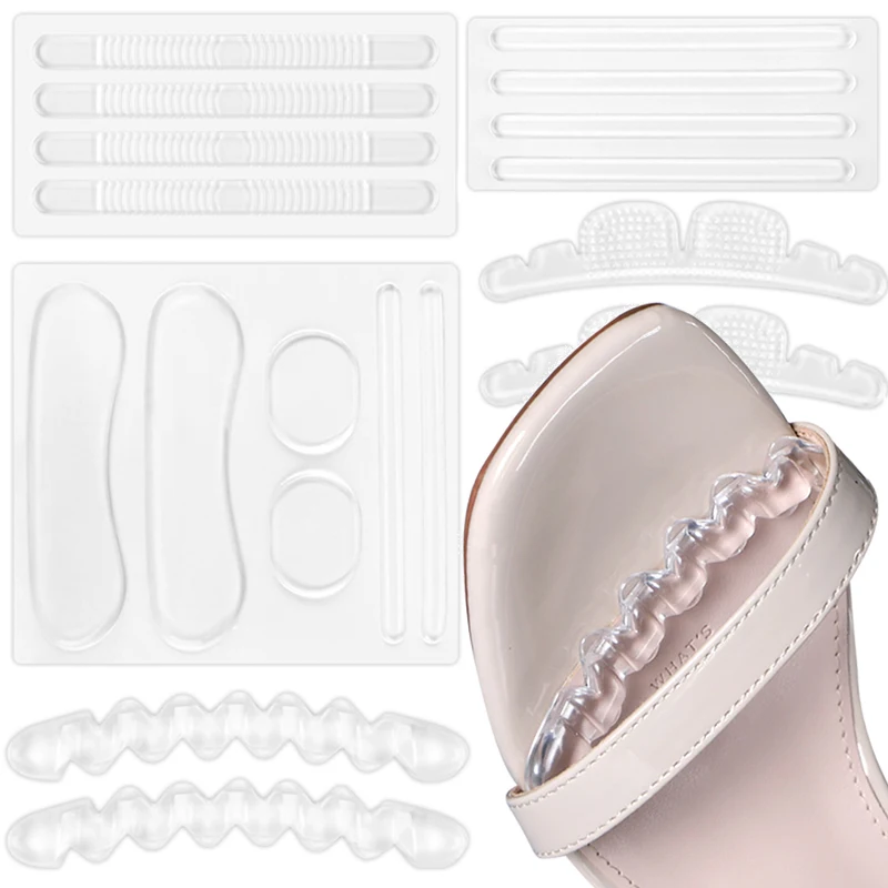 

5 Styles Silicone Heel Stickers Heels Grips for Women Men Anti Slip Heel Cushions Non-Slip Inserts Pads Foot Heel Care Protector