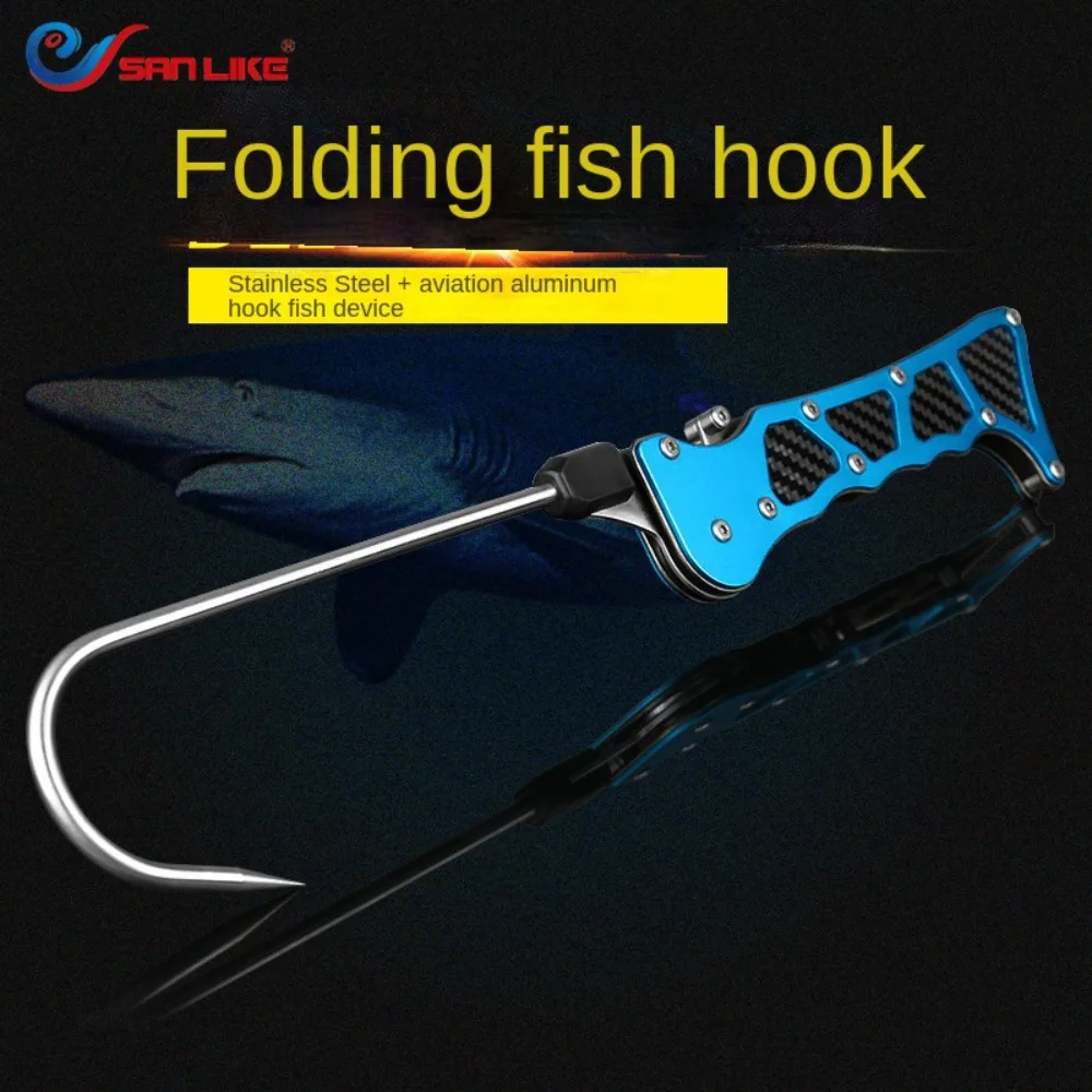 

Foldable Outdoor Fish Grip Portable Telescopic Sea Fishing Gaff Stainless Steel Lip Spear Hook Gripper Tackle Accessory Tools