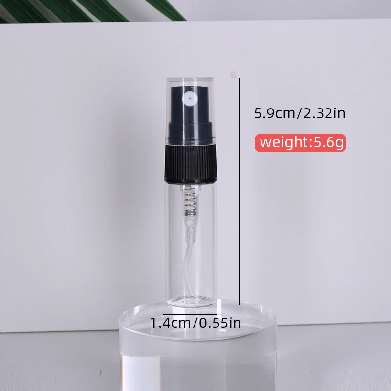High Quality Mini Glass Perfume Spray Bottles - 3ml Ultra Fine Mist (50 Pack)