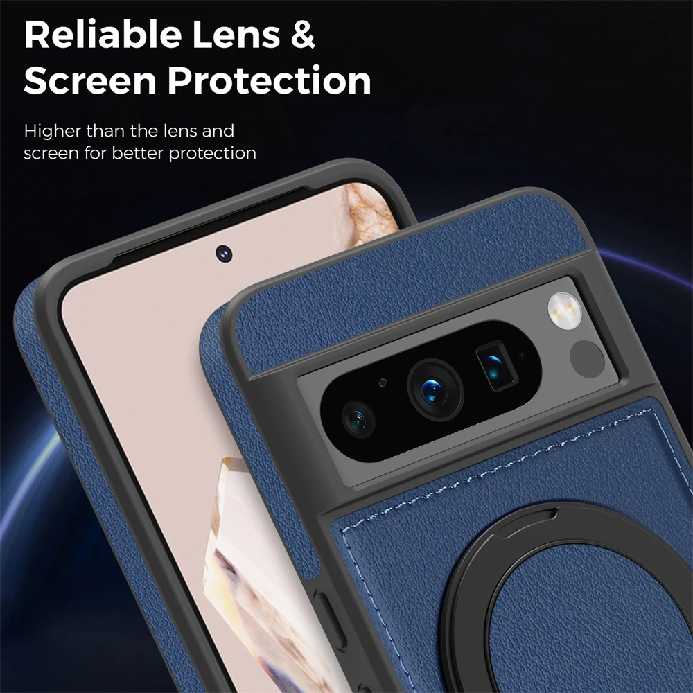 Enhanced Magnetic Fabric Case with Rotating Bracket and Wireless Charging Compatibility
