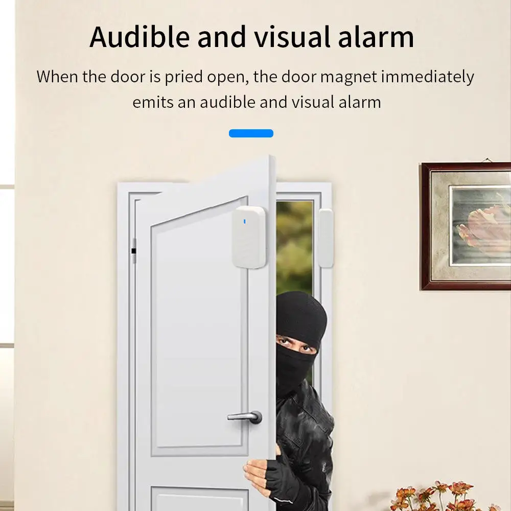 S4A DS3 WiFi 스마트 TTlock 도어 센서 블루투스 무선 지능형 도어 센서 원격 제어 알람 표시기 도어 마그네틱
