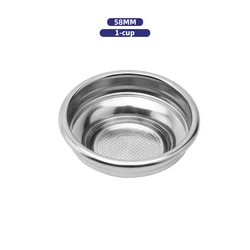 Stainless Steel Coffee Filter Basket for Espresso Tools & Barista Accessories (58mm 1cup)