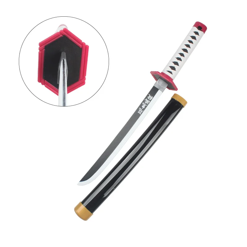 60cm/23.6in Demon Slayer Katana Anime Character Cosplay Sword kimetsu no yaiba Tanjirou Giyuu Blue Muichirou