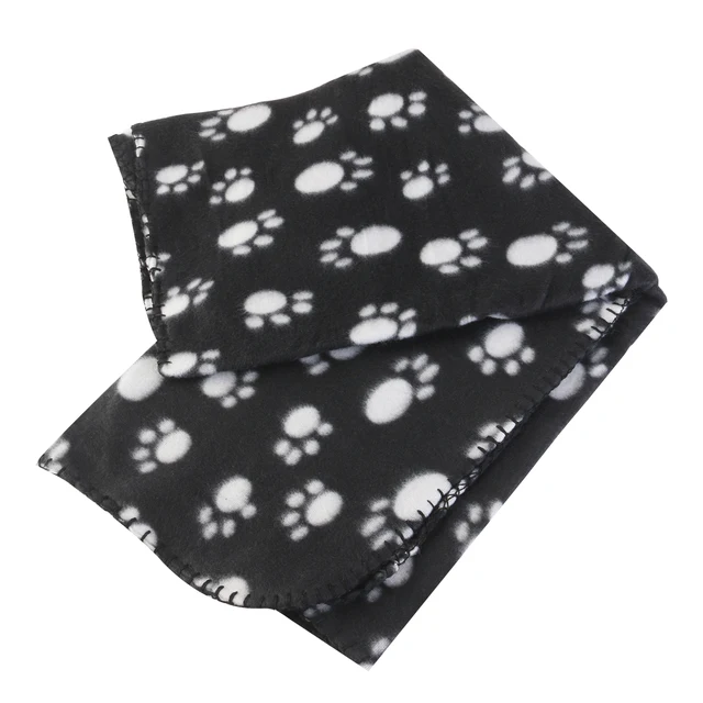 Double Sided Fleece Blanket 100*70Cm Black Pet Dog Cat Warm Bed Mat For Couch Car Seat Machine Washable Non Toxic Double Sided Fleece Blanket 100*70Cm Black Pet Dog Cat Warm Bed Mat For Couch Car Seat Machine Washable Non Toxic