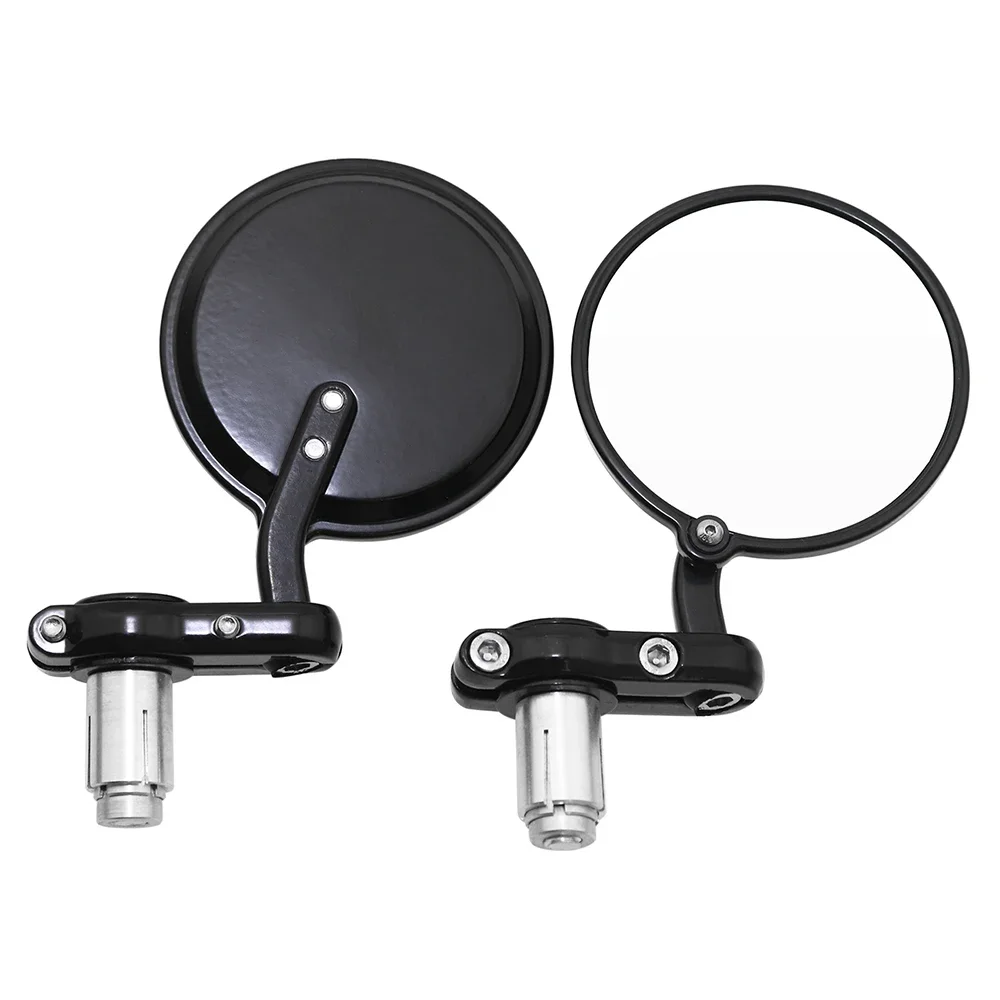 3 Round 7/8 Handlebar End Side Rearview Mirrors for Harley Honda Suzuki Yamaha 3 Round 7/8 Handlebar End Side Rearview Mirrors for Harley Honda Suzuki Yamaha