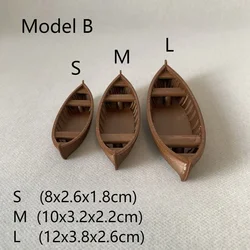 Floating 3D Printed Boat Figurine - Creative Floatable Aquarium Decoration & Fish Tank Ornament - M  1pc (Model B)