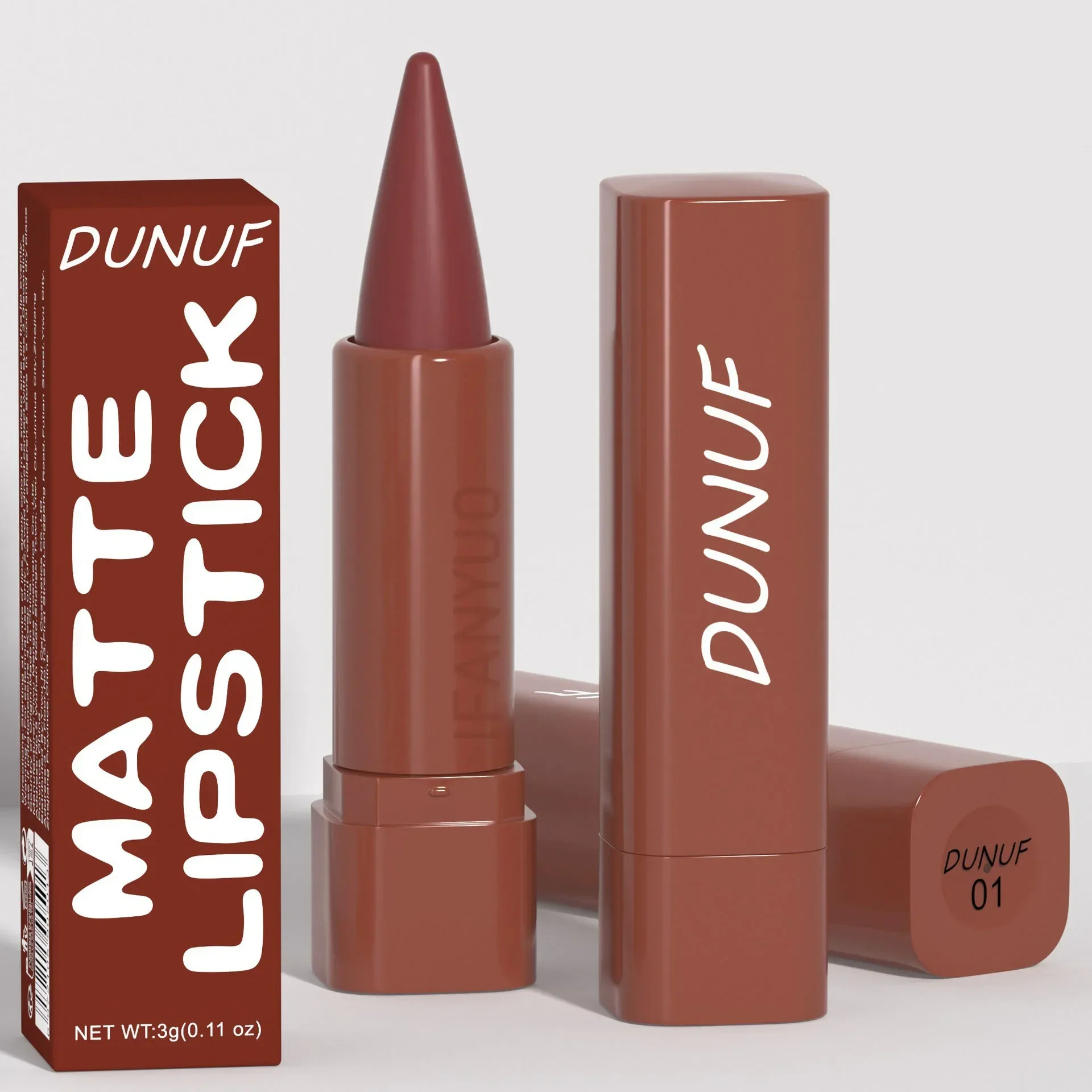 Lip Liner Tapered Gradient Lip Liner Matte Black Brown Velvet Lipstick Waterproof Non Sticky Contouring Tint Lipliner Crayon Lip Makeup