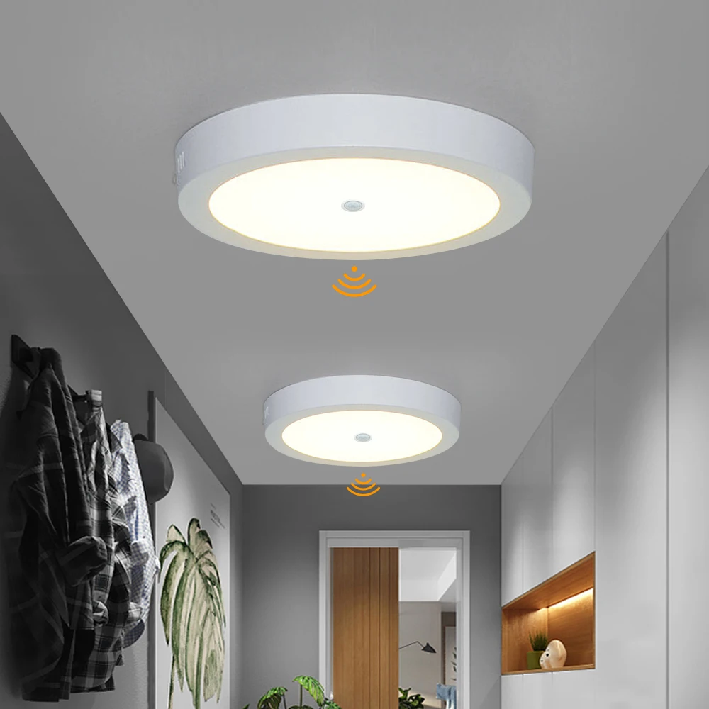 Ceiling Lights Motion Sensor LED Panel Lights Smart Ceiling Lamp 6W 12W 24W Sffd5fd7bbdb6473893d1ddc98f10b83cV