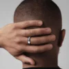 Vnox 6mm Matte Surface Ring for Men, Classic Stainless Steel Wedding Band, Unisex Basic Plain Tail Ring 3