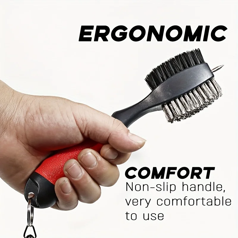 Golf club cleaning brush  groove cleaner, retractable large head brush golf accessories BH005 4