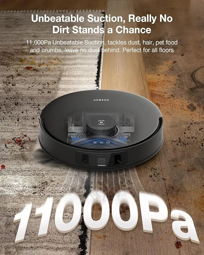Robot Vacuum ZeroTangle Technology, TruEdge Adaptive Edge Mopping, Hot Water Mop Washing, Self-Emptying, Auto-Mop Lifting, 2