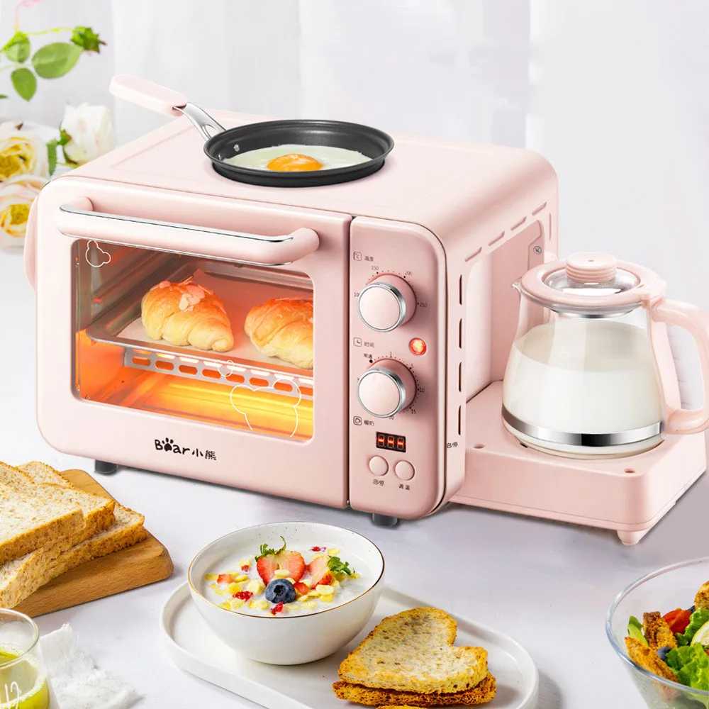 Toaster Oven Bright Pink Toaster Breakfast Machine Toaster Small