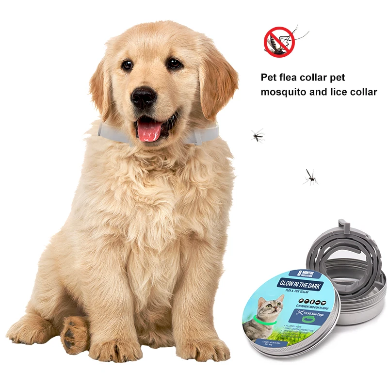 Pet Anti Flea Collar Anti Mosquito Insect Repellent Adjustable Collar For Large Pets Puppy Cat Vitro Deworming Dog Accessories