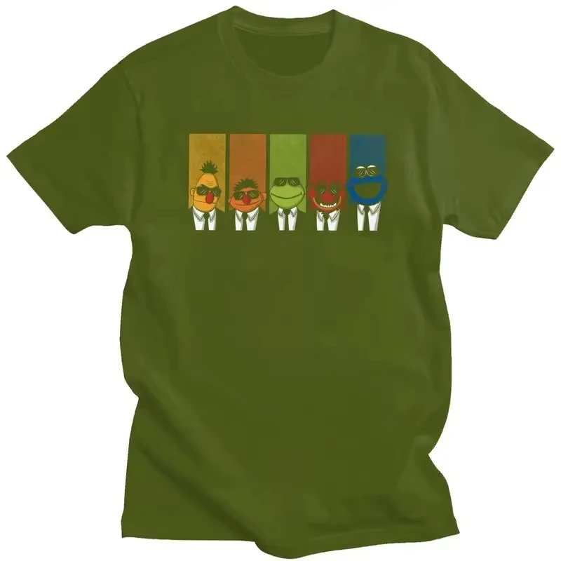 Ein neues, kreatives T-Shirt mit Charakteren der Sesamstraße Plüschshow. Hochwertiges, komfortables, verspieltes Design. – Detail 7