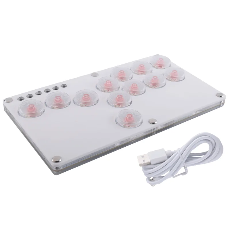 핫 세일 12키 조이스틱 히트박스 키보드 PS4/PS3/스위치/PC 아케이드 히트박스 컨트롤러 파이트 스틱 C