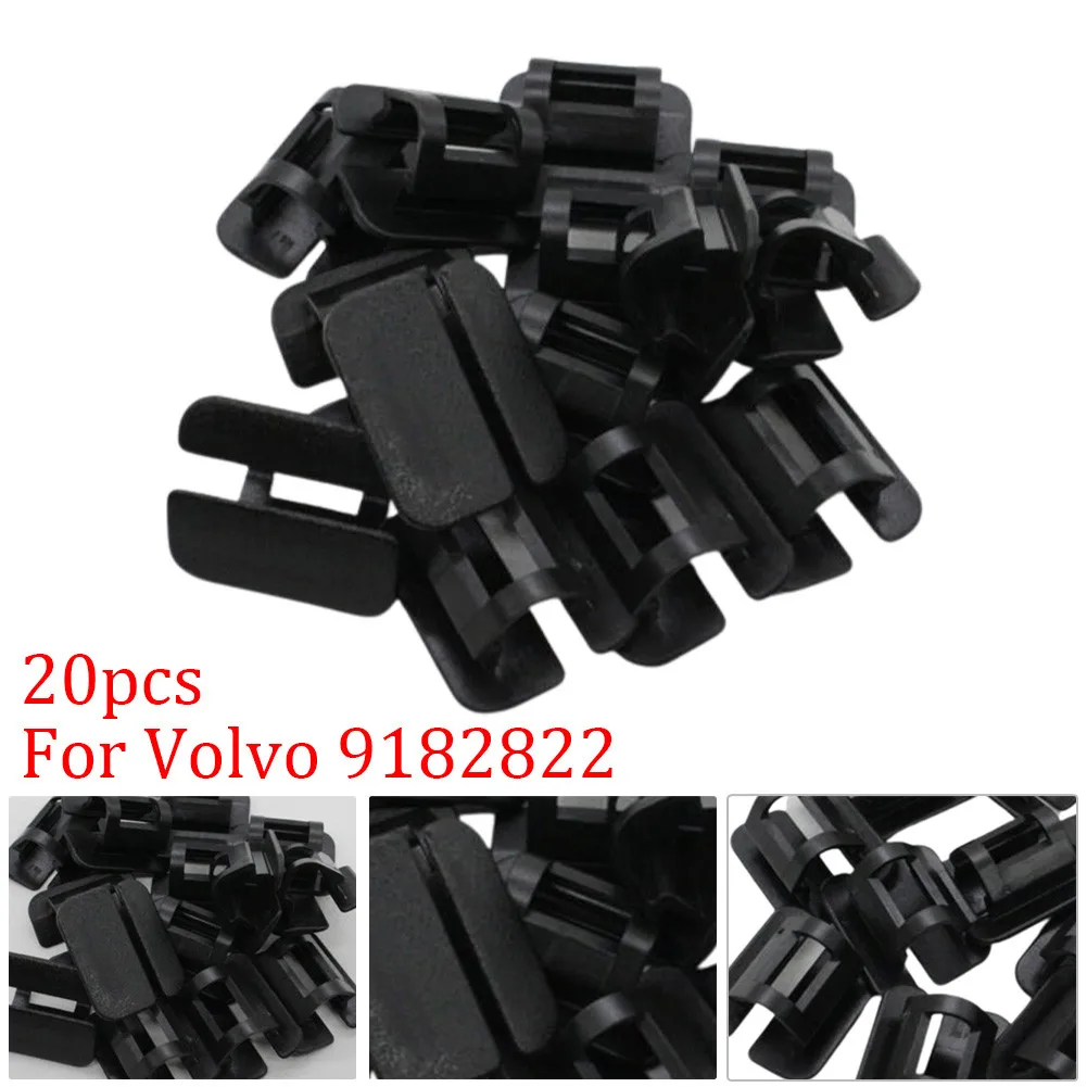 

Durable For Volvo Holder Pad Clip Nylon Retainer For Volvo 9182822 Heat Front Matte Mount Nylon Retainer Right