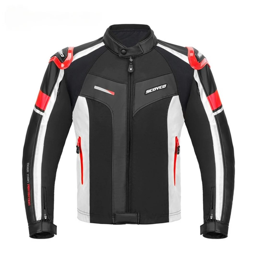 오토바이 라이딩 수트 통기성 환기 안티드롭 내마모성 오토바이 레이싱 재킷 방수 방풍 탈부착 가능